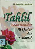 TAHLIL DALAM PERSPEKTIF AL-QURAN DAN AS-SUNNAH
